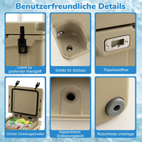 43L Kühlbox Bewegbar Kühltruhe Camping Outdoor Thermobox Isolierbox