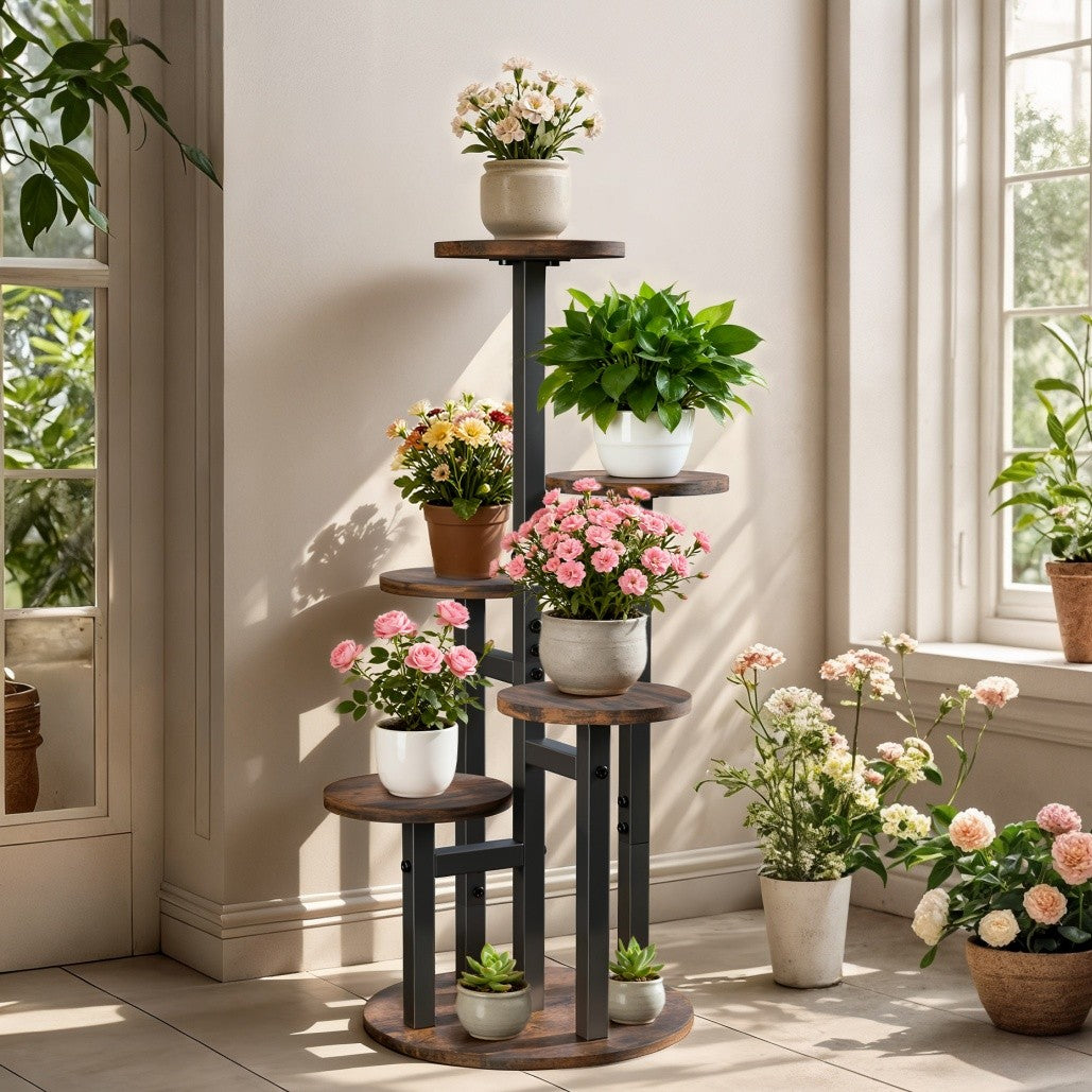 Blumenständer Blumentreppe Pflanzenregal Metallregal