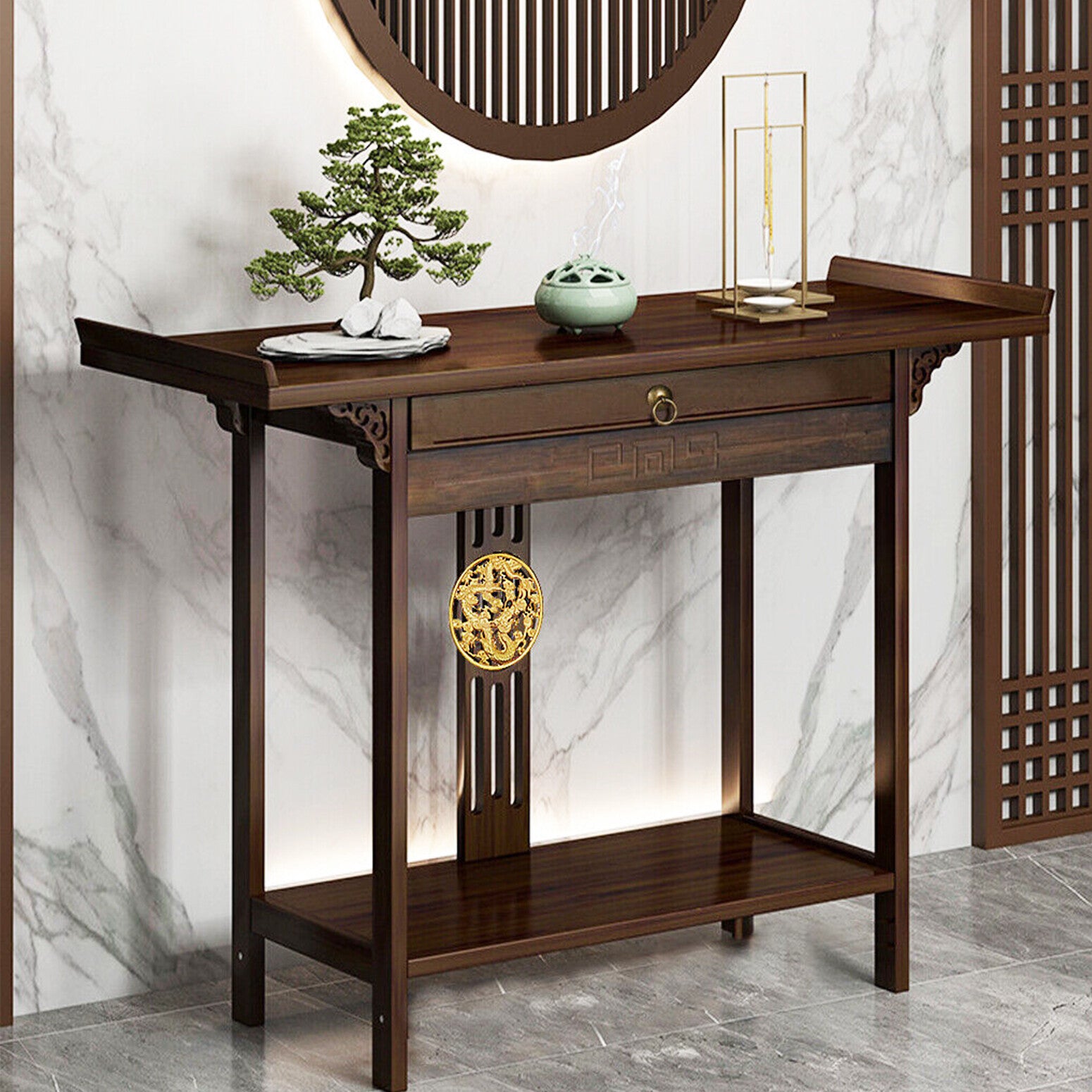 Antik Konsolentisch Flurtisch Sideboard Tisch