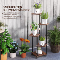 5-Etagen Pflanzenständer Blumenständer Pflanzenregal Regal