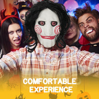 Halloween Vollkopfmaske Horror Jigsaw Maske Cosplay Kostüm