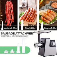 3000W Elektrischer Fleischwolf Edelstahl Wurstmaschine Wurstfüller