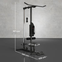 Kraftstation Latzugturm Kabelzugstation Ruderzug Fitnessgerät Heimtraining