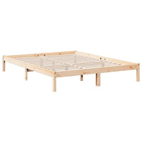 Massivholzbett Kiefernholz Einzelbett Holzbett 140x210cm