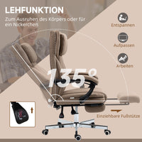 Bürostuhl Massagefunktion Liegefunktion Schreibtischstuhl Fußstütze