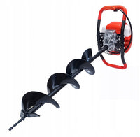 Erdbohrer Benzin 52cc Erdlochbohrer Pfahlbohrer 3 Bohrer Zweitaktmotor