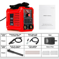 Elektrodenschweissgerät Set Inverter 250A Schweisshelm Zubehör 220V MMA
