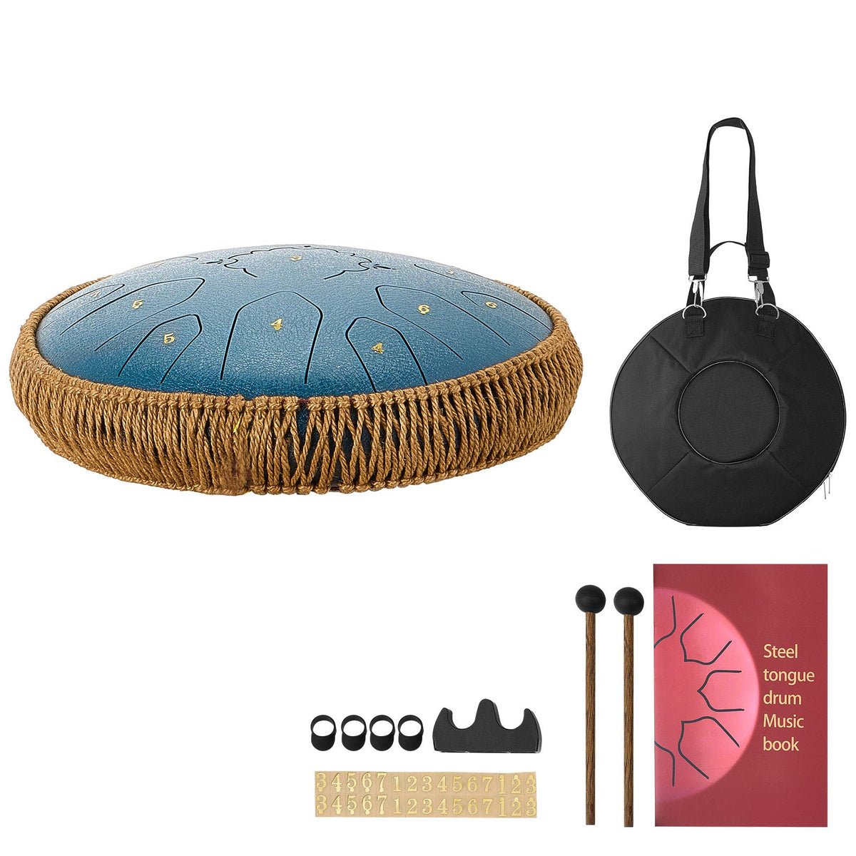 Zungentrommel D-Dur Stahl Tongue Drum Percussion Instrument