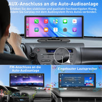 1026 Zoll 4K Wireless Carplay Android Auto Display Dashcam GPS Touchscreen