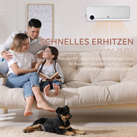 Heizlüfter Wandmontage 2000W Keramik Fernbedienung Timer LED-Display