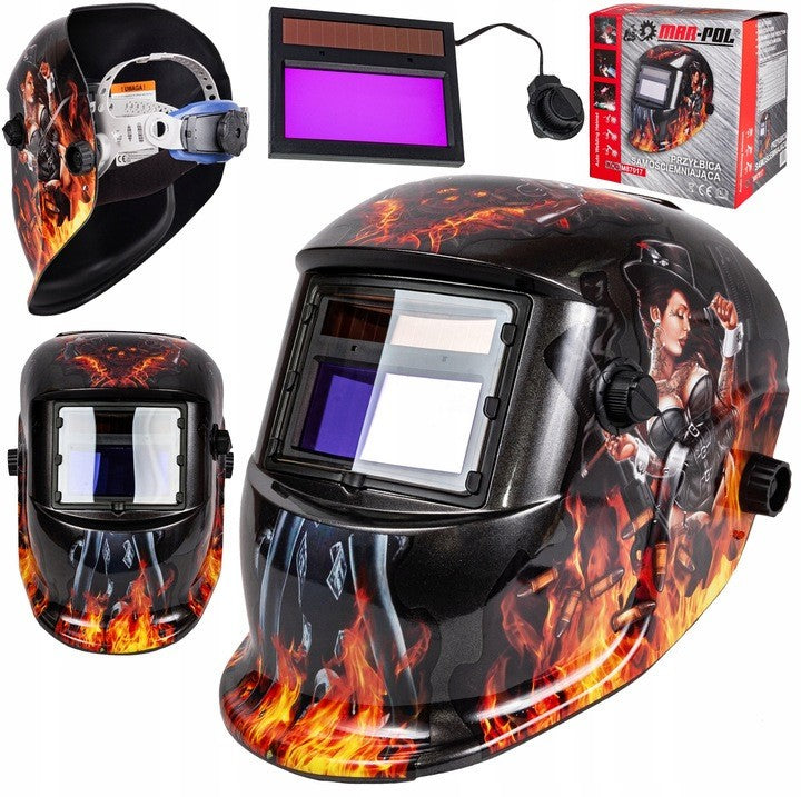 Automatik Schweißhelm Solar Schweißmaske Schweißschirm Schutzhelm EN 175