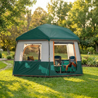 Tunnelzelt 350x350x205cm 6 Personen 3000mm Campingzelt Outdoor Zelt