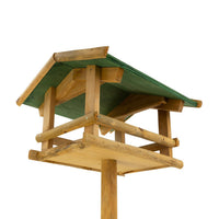 Vogelhaus Ständer Massivholz Futterhaus Gartendeko Deko