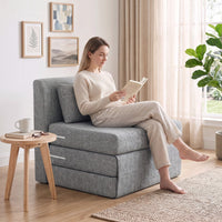 Bodensessel Klappbar Schlafsofa Einzelbett Sofa 80x75x74cm