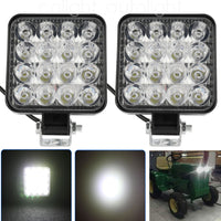 10x 48W LED Arbeitsscheinwerfer 12V 24V Offroad Traktor LKW Bagger