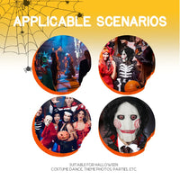 Halloween Vollkopfmaske Horror Jigsaw Maske Cosplay Kostüm