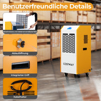 90L Luftentfeuchter Kommerziell 24H Timer Digitalanzeige Entfeuchter