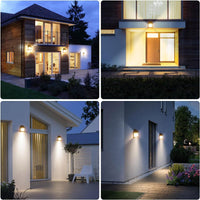 2x LED Solarlampen Außen Bewegungsmelder Wandleuchten Garten IP65