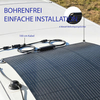 Solarpanel 100W 18V Tragbar Flexibel IP67 Solar