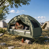 Feldbett Camping Set 4in1 Zelt Outdoor Bett