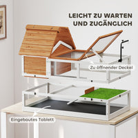 Schildkrötenhaus Holzgehege Zweistöckig Schildkrötengehege Lampenhalter