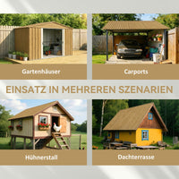 12x Trapezbleche 129x45cm 7m² Verzinkt Dachblech