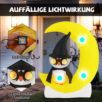 155cm Halloween Eule Outdoor LED Aufblasbar Deko Eule