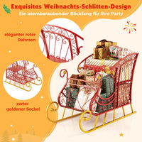 Weihnachtsschlitten Metallschlitten Schlittenkorb Weihnachtsdekoration Schlitten