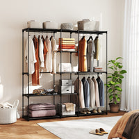 Kleiderschrank 182x43x185cm Offen Schrank Kleiderbügel