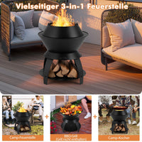 Feuerschale Feuerstelle Feuerkorb 50x50x58cm Campingzubehör