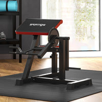 Bizeps Trizeps Curl Maschine Beinstrecker 5-fach Verstellbar Kunstleder