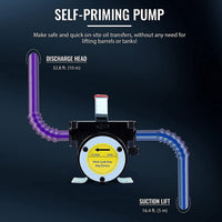 12V Dieselpumpe Kraftstoffpumpe Heizölpumpe Absaugpumpe Selbstansaugend