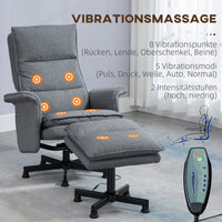 Massagesessel Fußhocker Elektrisch Fernsehsessel Relaxsessel 120kg