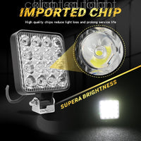 10x 48W LED Arbeitsscheinwerfer 12V 24V Offroad Traktor LKW Bagger