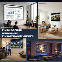 Beamer Leinwand Elektrisch 171x130cm Fernbedienung 4:3 Format