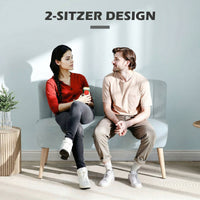 Sofa 2-Sitzer Couch Stoffsofa Polstersofa Loungesofa 117cm