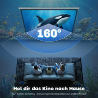 Beamer Leinwand Elektrisch 171x130cm Fernbedienung 4:3 Format