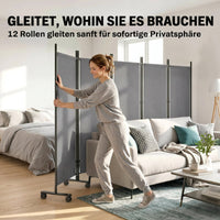 Raumteiler 5-teilig 252x170cm Paravent Sichtschutz
