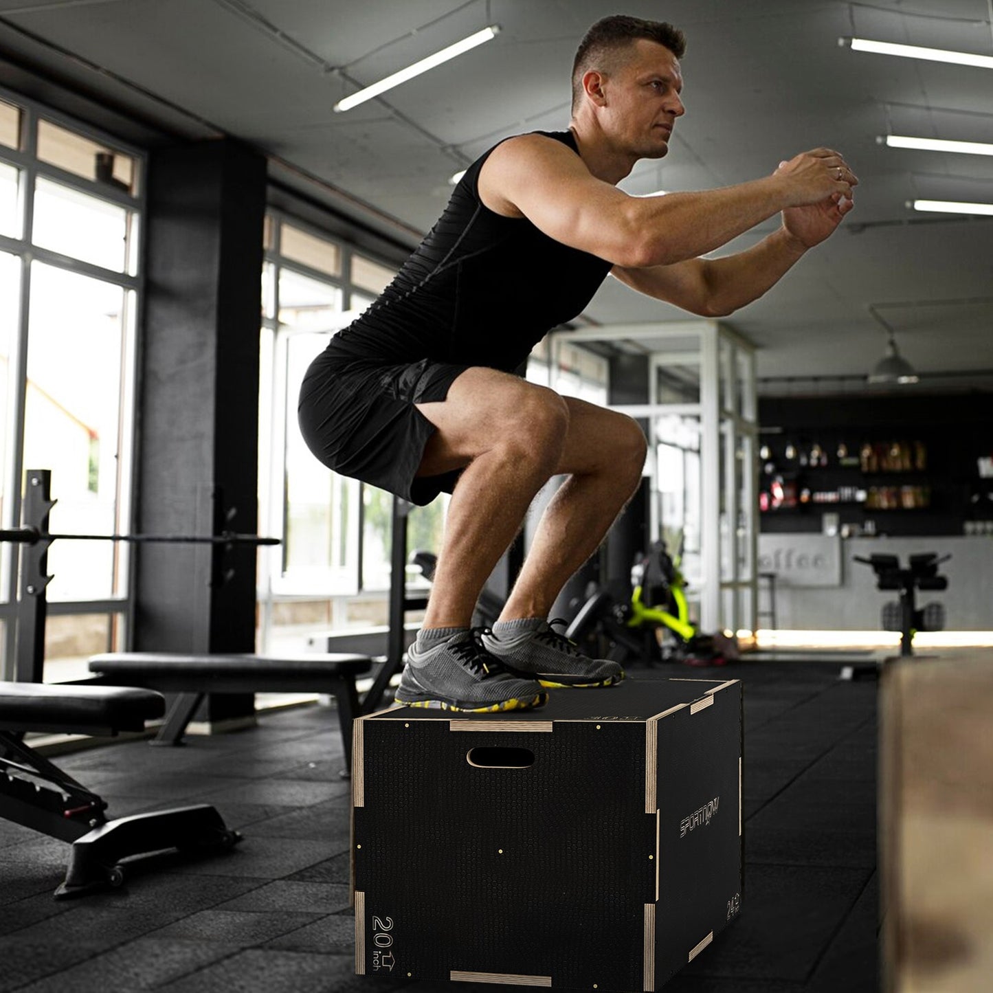 3in1 Plyo Box Sprungbox Holz Plyometric Box Jump Training Crossfit