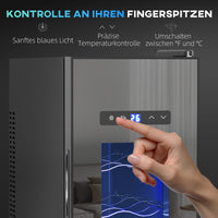 Weinkühlschrank 12 Flaschen 30L LED Getränkekühlschrank Getränke Kühlschrank