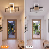 LED Deckenleuchte Dimmbar Holzleuchte Deckenlampe Beleuchtung Lampe