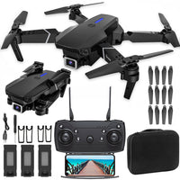 Drohne 4K Dual Kamera WiFi HD RC Quadrocopter Spielzeug 3 Akkus