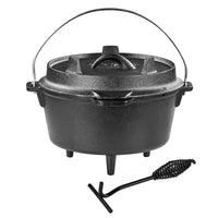 Gusseisen Feuertopf Schmortopf 4 Liter Lagerfeuer Outdoor