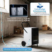 90L Luftentfeuchter Gewerblich Bautrockner 200m² Entfeuchter Luft