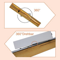 LED Wandleuchte Holz Vintage Retro 360 Grad Drehbar Lampe Beleuchtung Leuchte
