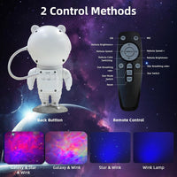 LED Sternenhimmel Projektor Astronaut Nachtlicht USB Fernbedienung