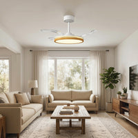 Deckenventilator LED Beleuchtung einziehbare Flügel Ventilator Lampe