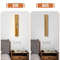 LED Wandleuchte Holz Vintage Retro 360 Grad Drehbar Lampe Beleuchtung Leuchte