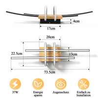 LED Deckenlampe Dimmbar Holzlampe Beleuchtung Esszimmerdeko Dekoration