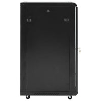 Netzwerkschrank 18U Serverschrank 19 Zoll Rollen abschließbar 60x60x100